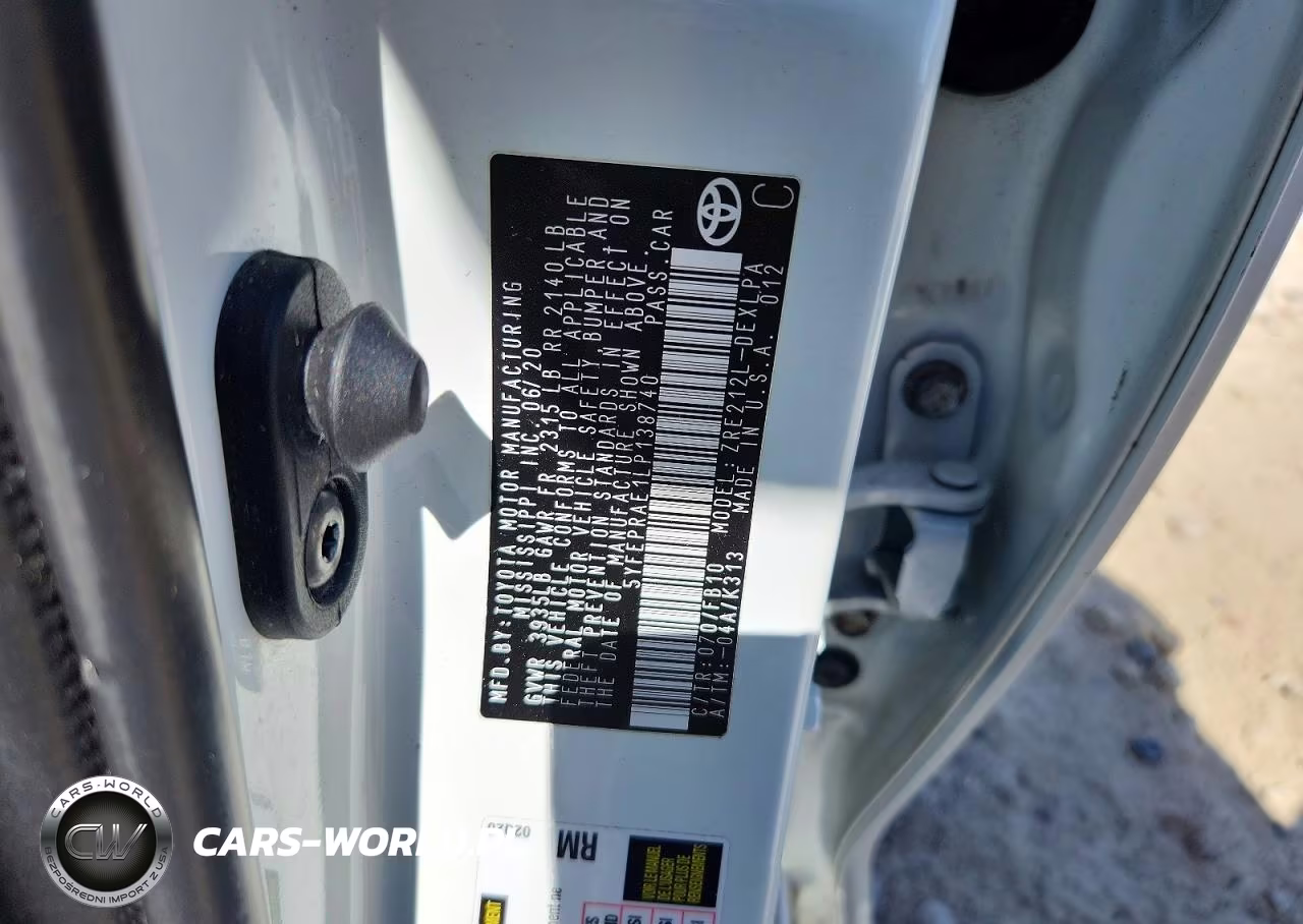 2020 Toyota Corolla Le VIN:5YFEPRAE1LP138740 - 12