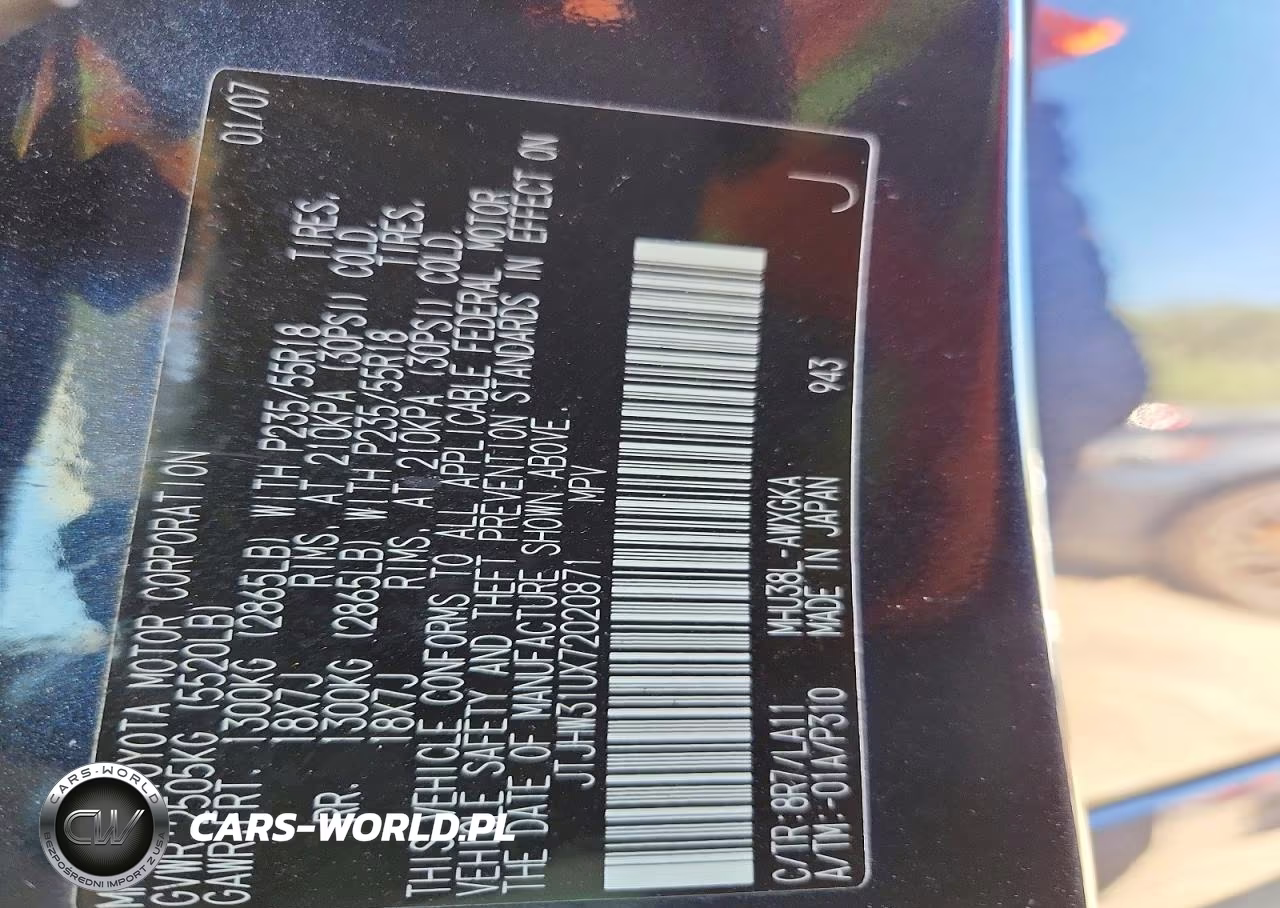 2007 Lexus Rx 400H VIN:JTJHW31UX72020871 - 13