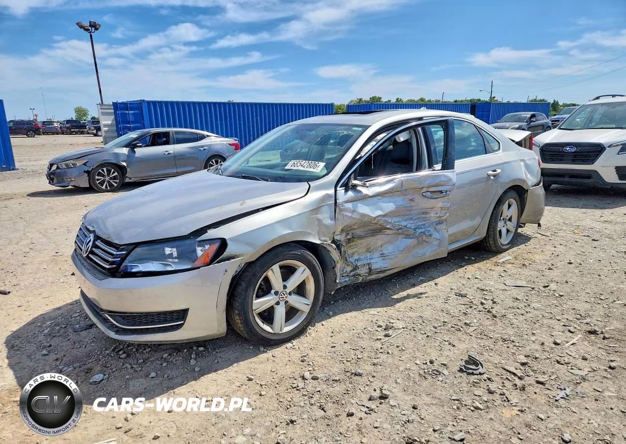 2012 Volkswagen Passat 2.5L Se VIN:1VWBH7A36CC101949 - 1
