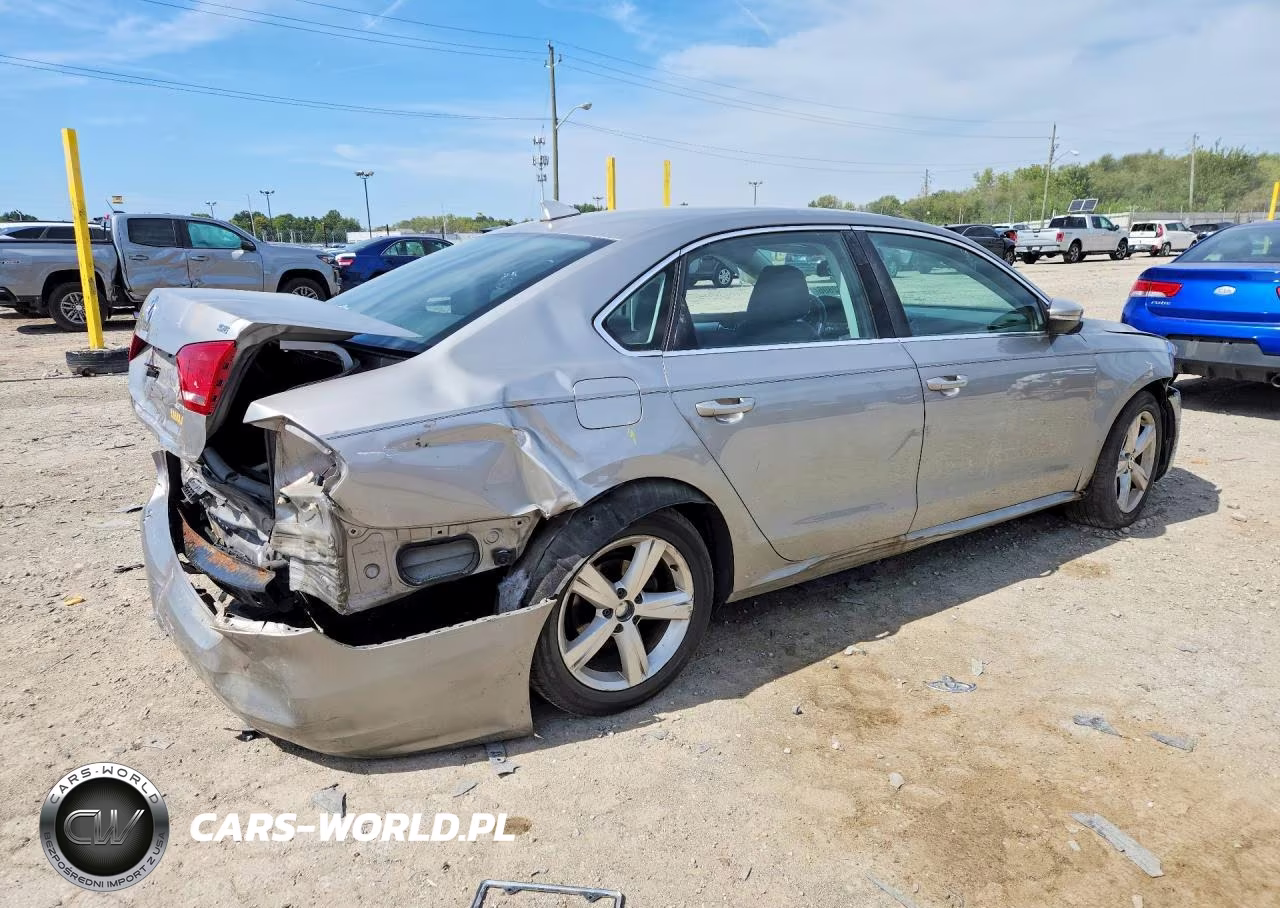 2012 Volkswagen Passat 2.5L Se VIN:1VWBH7A36CC101949 - 3