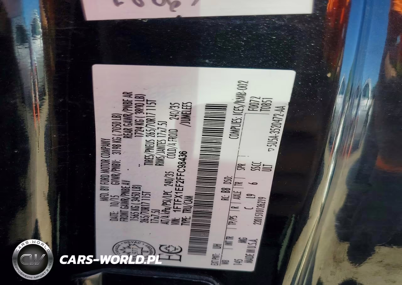 2015 Ford F150 Super Cab VIN:1FTFX1EF2FFC98436 - 13