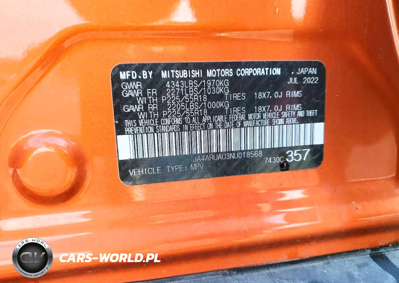2022 Mitsubishi Outlander Sport Es VIN:JA4ARUAU3NU018568 - 13