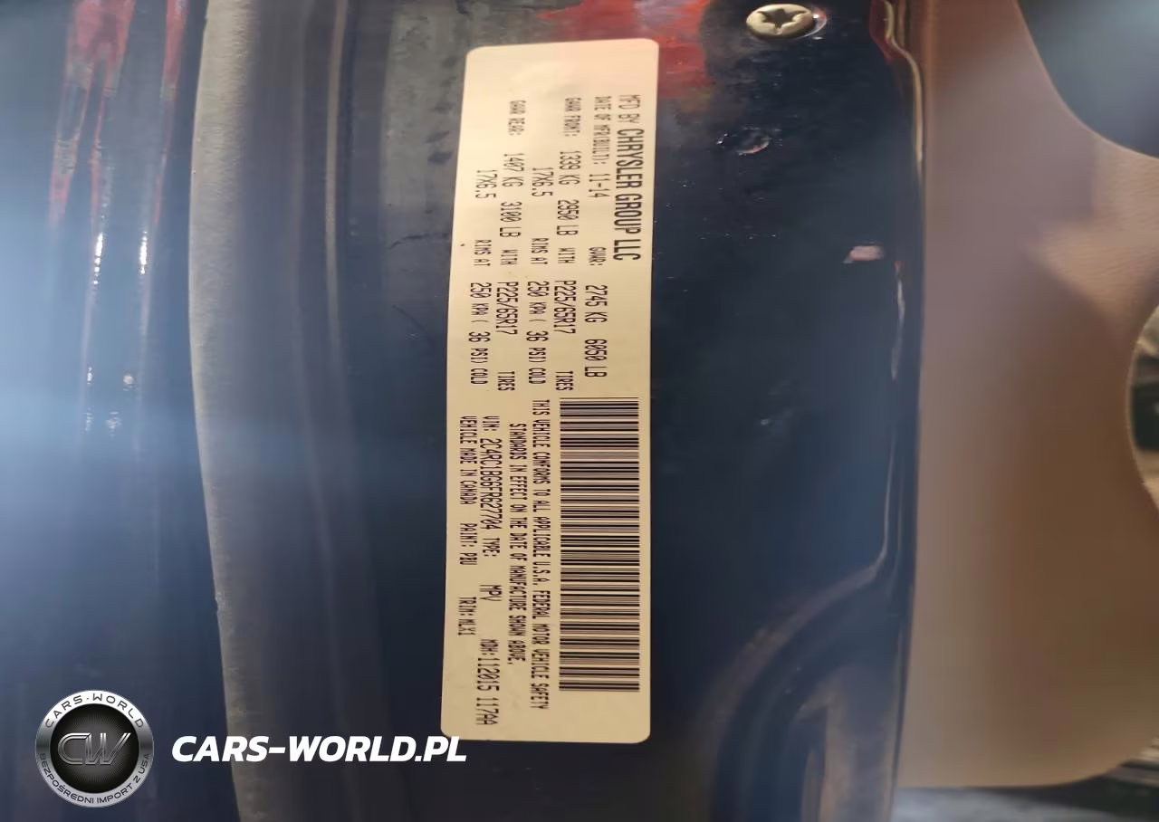 2015 Chrysler Town & Country Touring VIN:2C4RC1BG6FR627704 - 13
