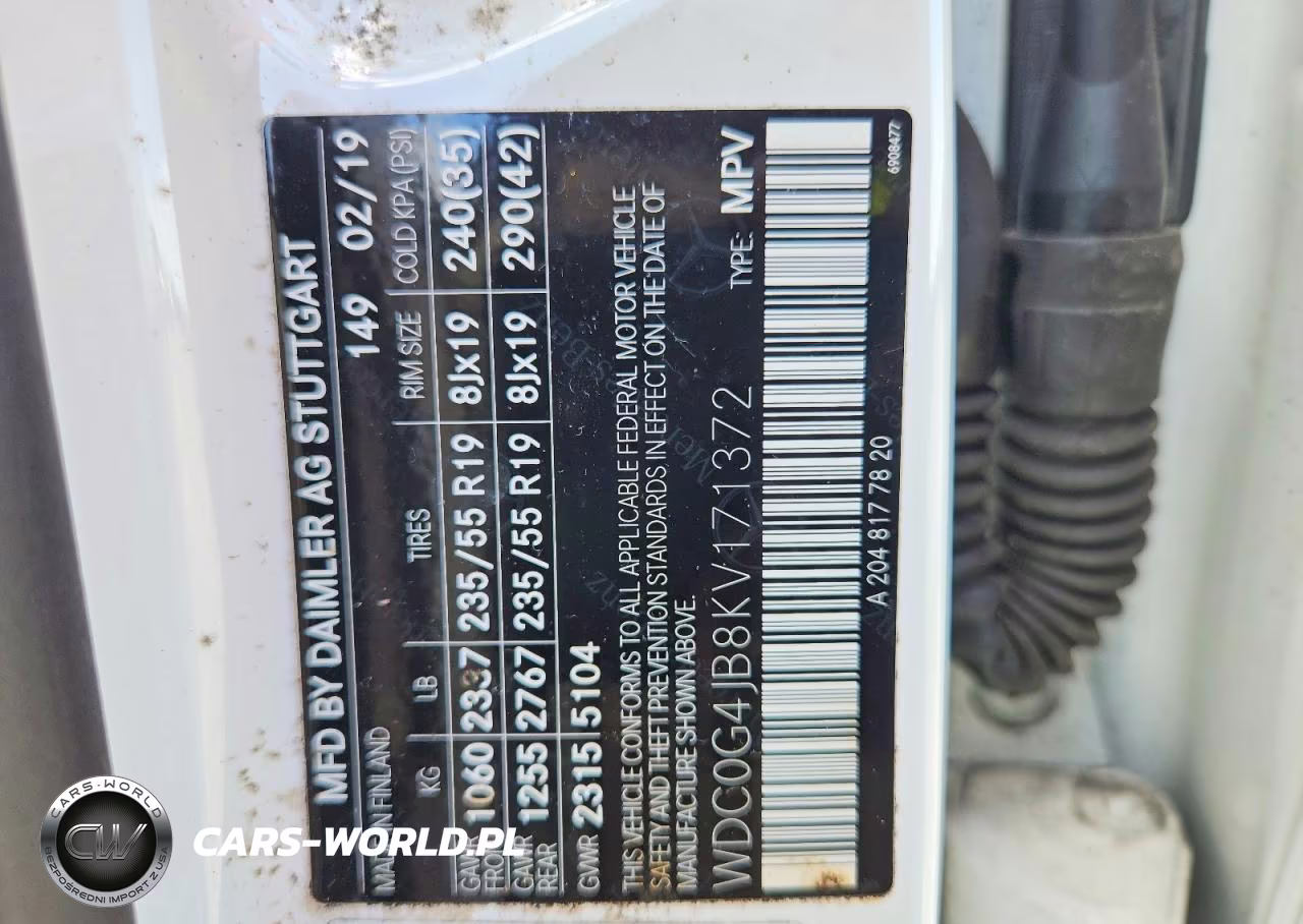 2019 Mercedes-Benz Glc 300 VIN:WDC0G4JB8KV171372 - 13
