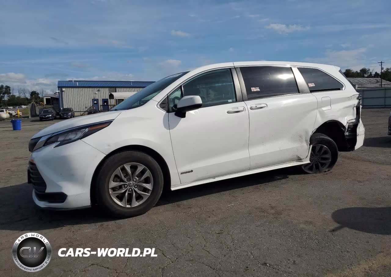 2021 Toyota Sienna Le VIN:5TDKRKEC6MS043743 - 1