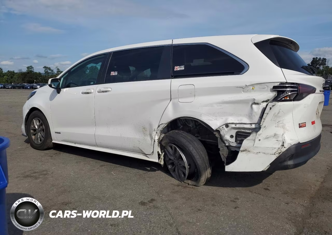 2021 Toyota Sienna Le VIN:5TDKRKEC6MS043743 - 2