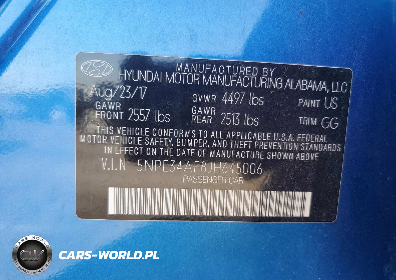2018 Hyundai Sonata Sport VIN:5NPE34AF8JH645006 - 13