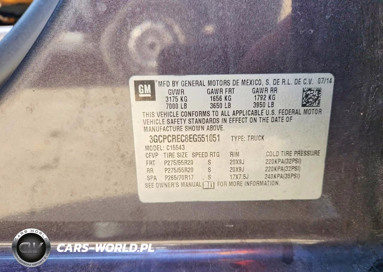 2014 Chevrolet Silverado C1500 Lt VIN:3GCPCREC8EG551051 - 12