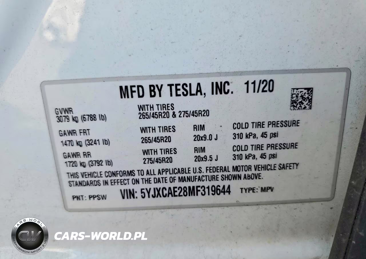 2021 Tesla Model X VIN:5YJXCAE28MF319644 - 13