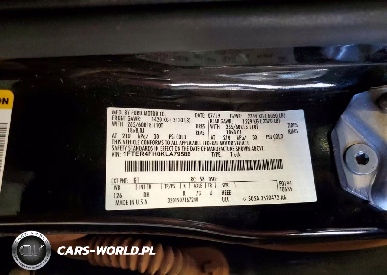 2019 Ford Ranger Xl VIN:1FTER4FH0KLA79588 - 12
