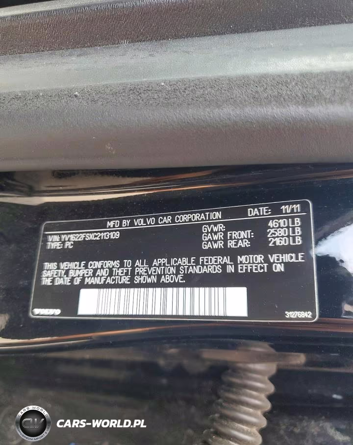 2012 Volvo S60 T5 VIN:YV1622FSXC2113109 - 12