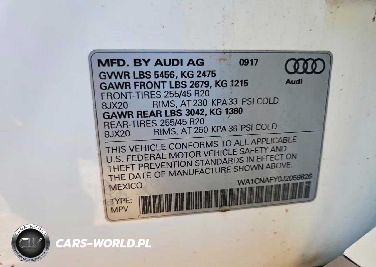 2018 Audi Q5 Prestige VIN:WA1CNAFY0J2059826 - 12