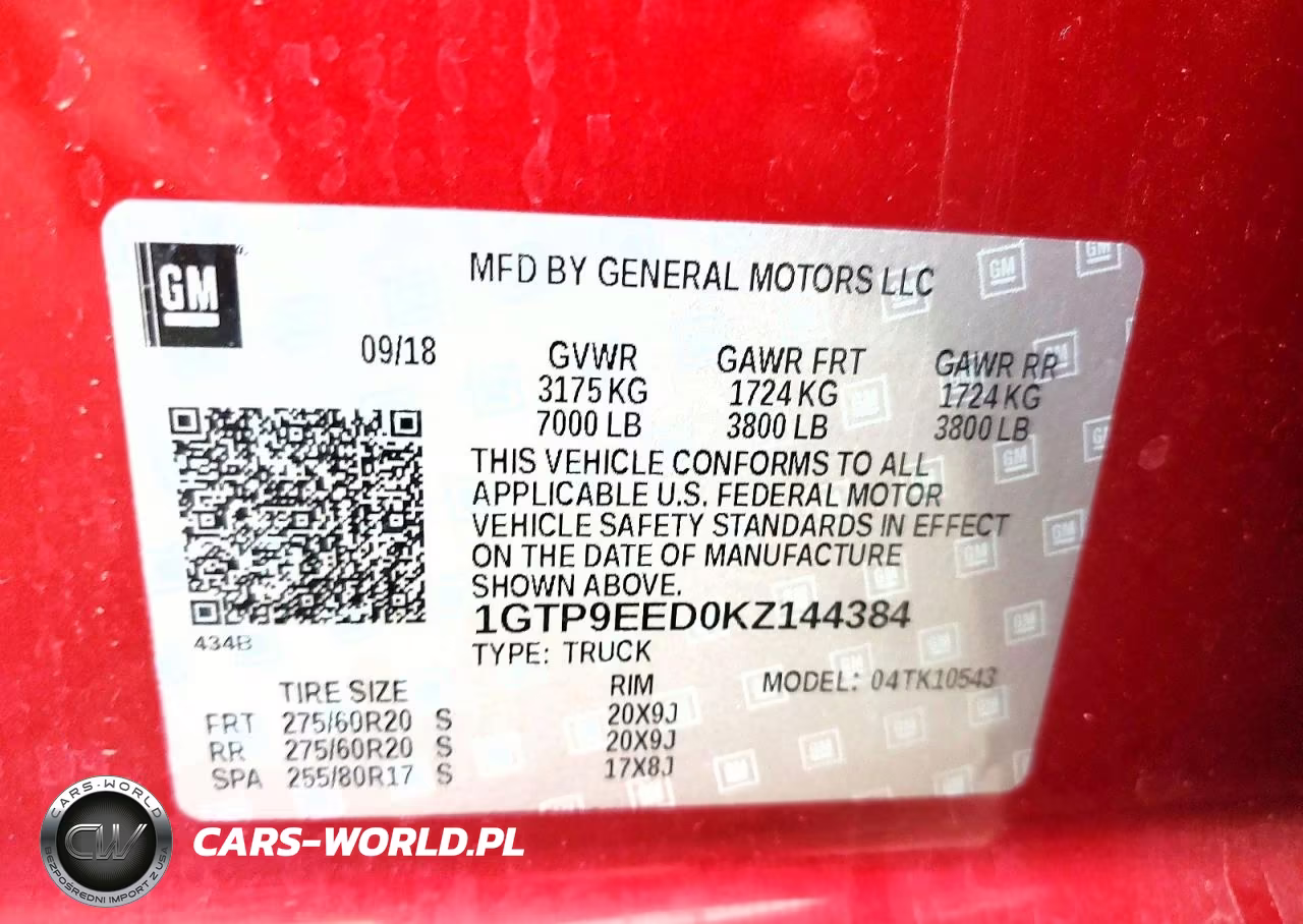 2019 GMC Sierra K1500 At4 VIN:1GTP9EED0KZ144384 - 13