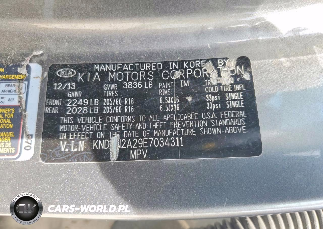 2014 Kia Soul Base VIN:KNDJN2A29E7034311 - 13