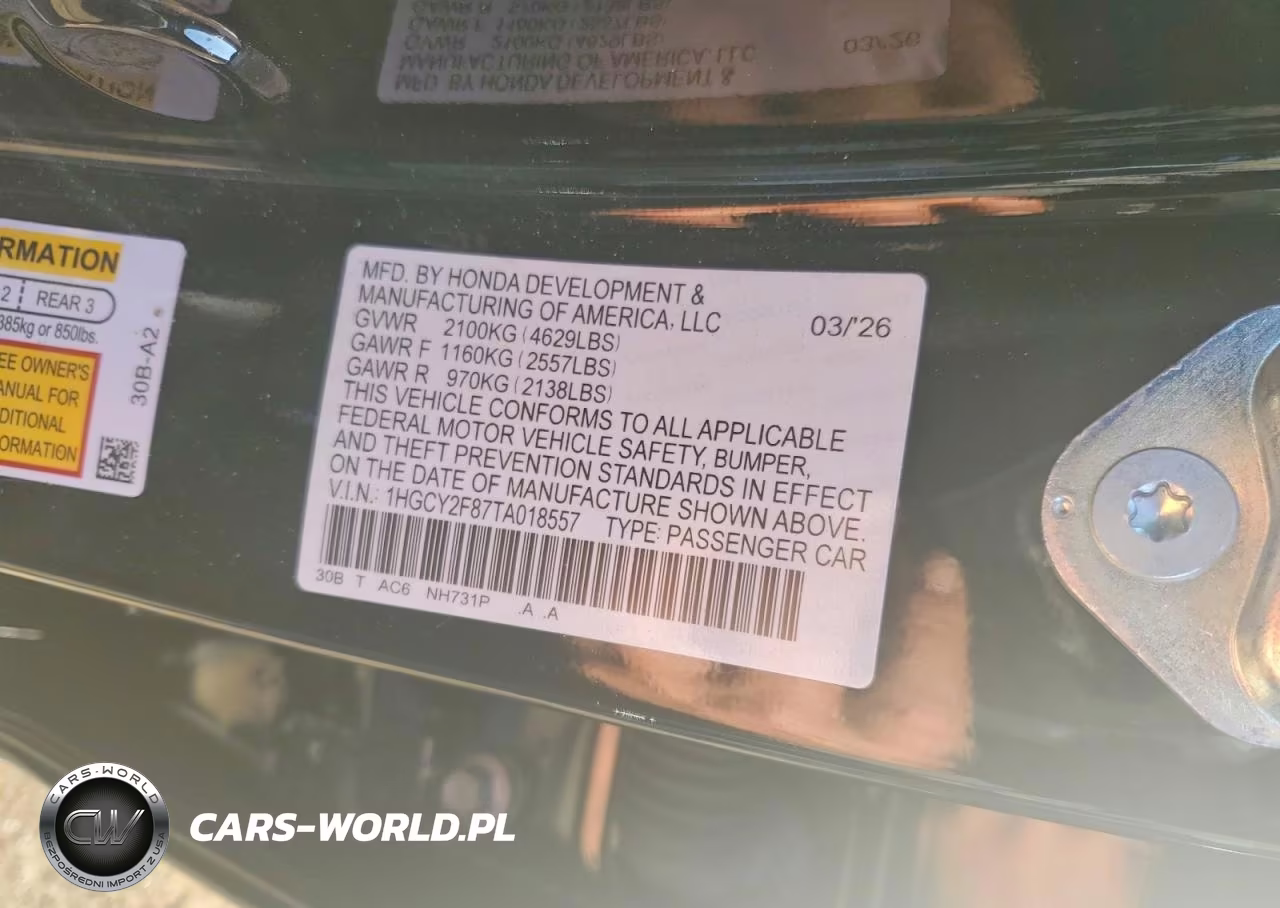 2026 Honda Accord Touring Hybrid VIN:1HGCY2F87TA018557 - 12