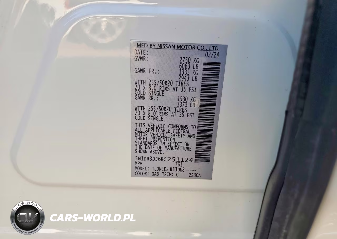 2024 Nissan Pathfinder Platinum VIN:5N1DR3DJ6RC251124 - 13