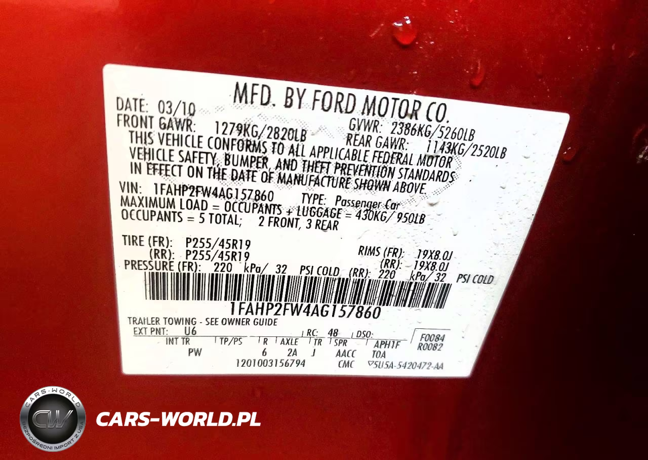2010 Ford Taurus Limited VIN:1FAHP2FW4AG157860 - 12