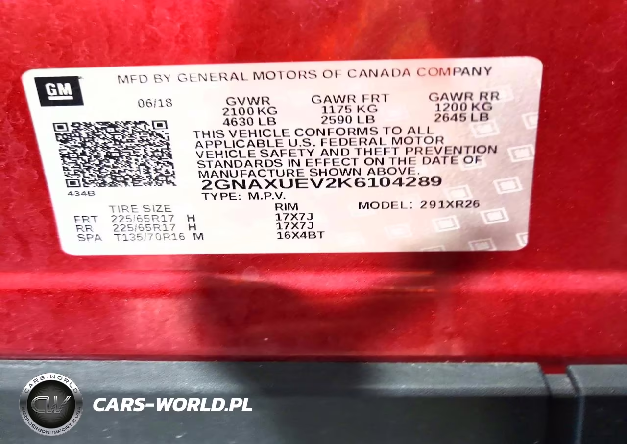 2019 Chevrolet Equinox Lt VIN:2GNAXUEV2K6104289 - 13