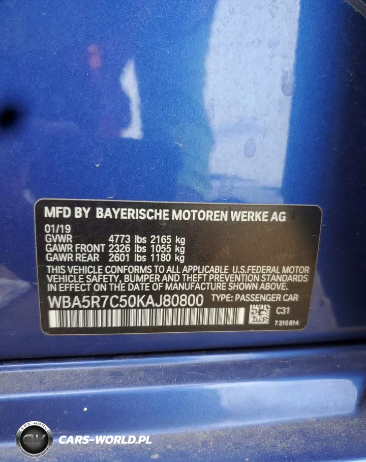 2019 BMW 330Xi VIN:WBA5R7C50KAJ80800 - 13
