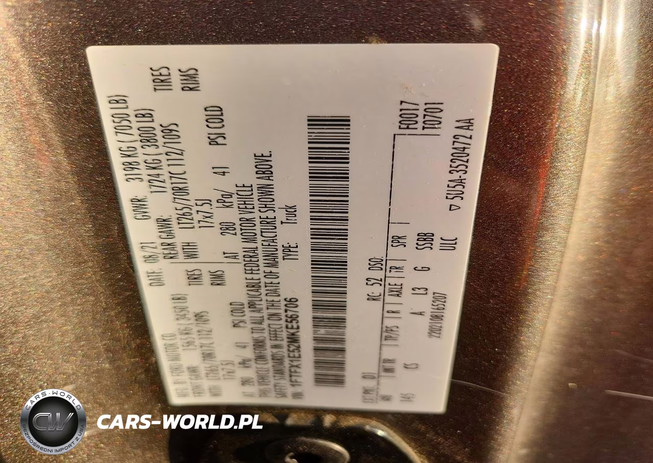 2021 Ford F150 Super Cab VIN:1FTFX1E52MKE56706 - 12