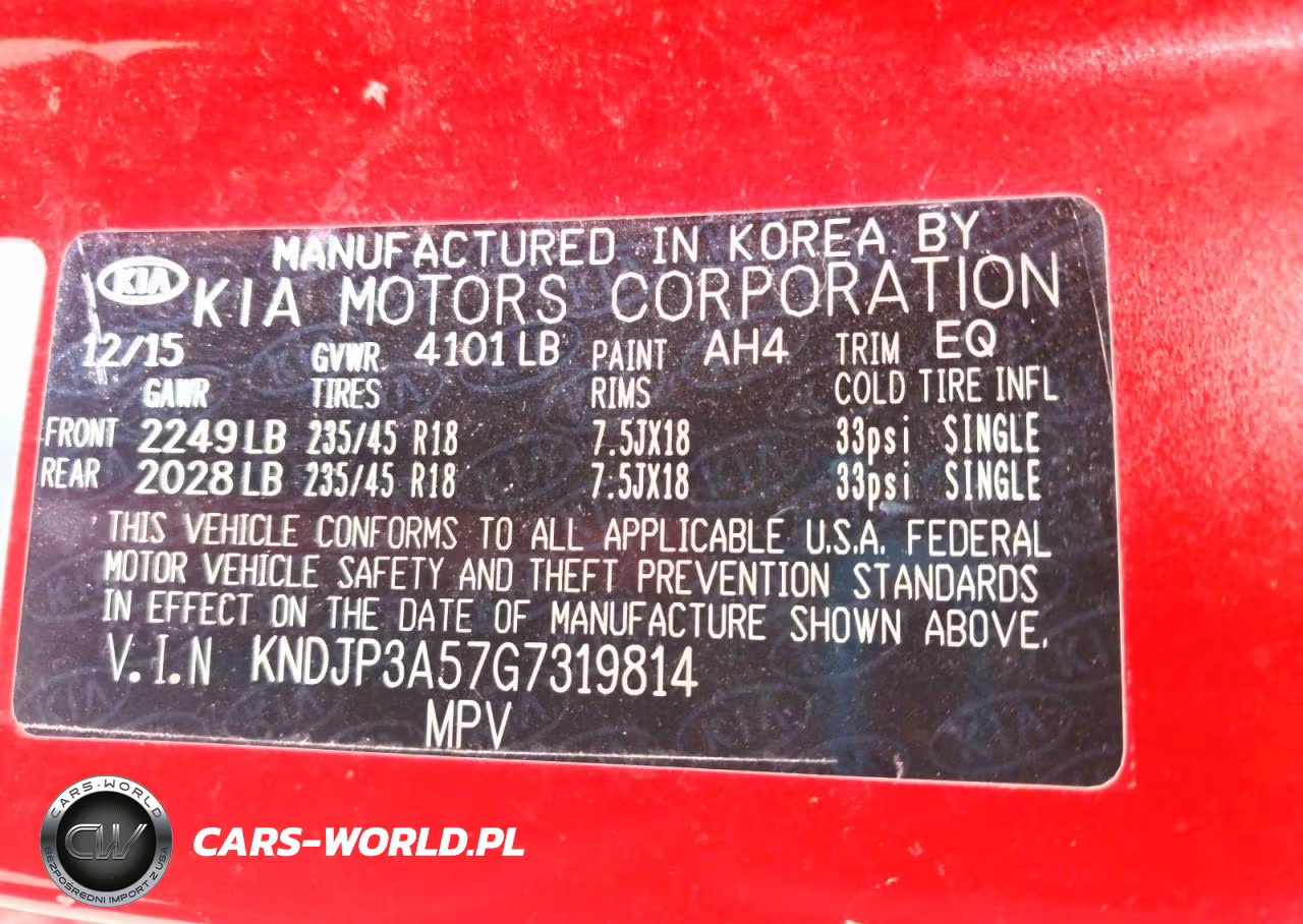 2016 Kia Soul + VIN:KNDJP3A57G7319814 - 12