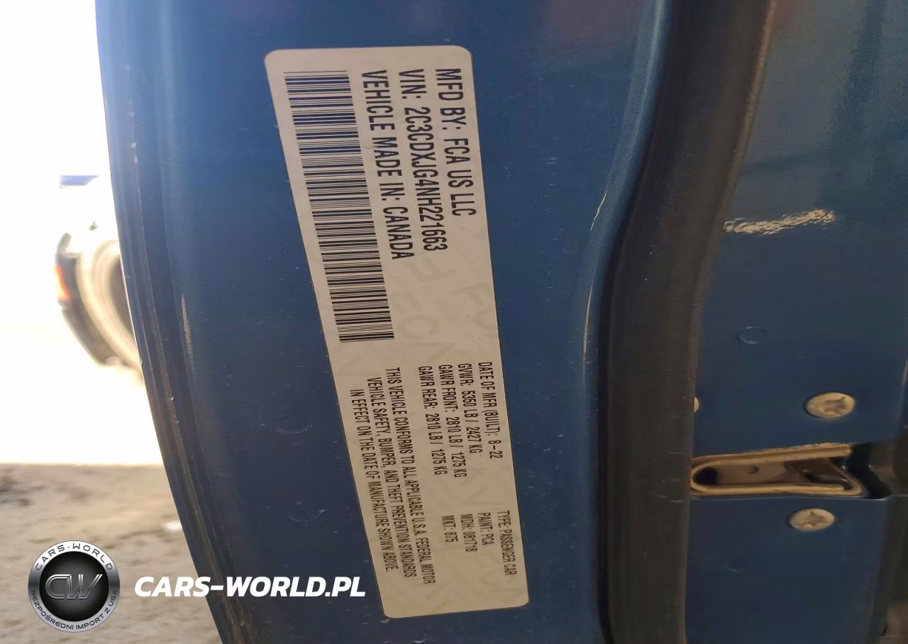 2022 Dodge Charger Sxt VIN:2C3CDXJG4NH221663 - 13