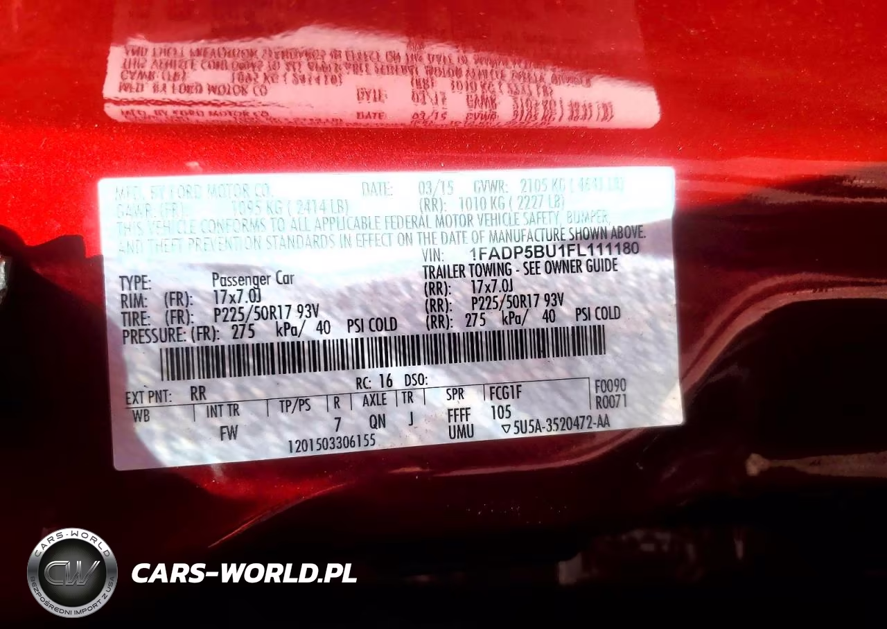 2015 Ford C-Max Sel VIN:1FADP5BU1FL111180 - 12