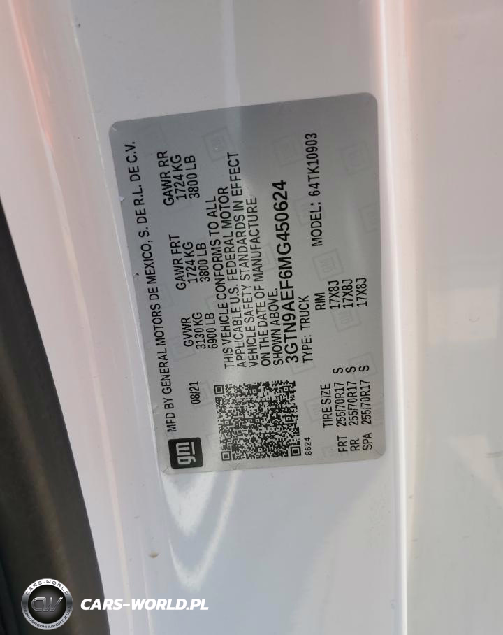 2021 GMC Sierra K1500 VIN:3GTN9AEF6MG450624 - 12
