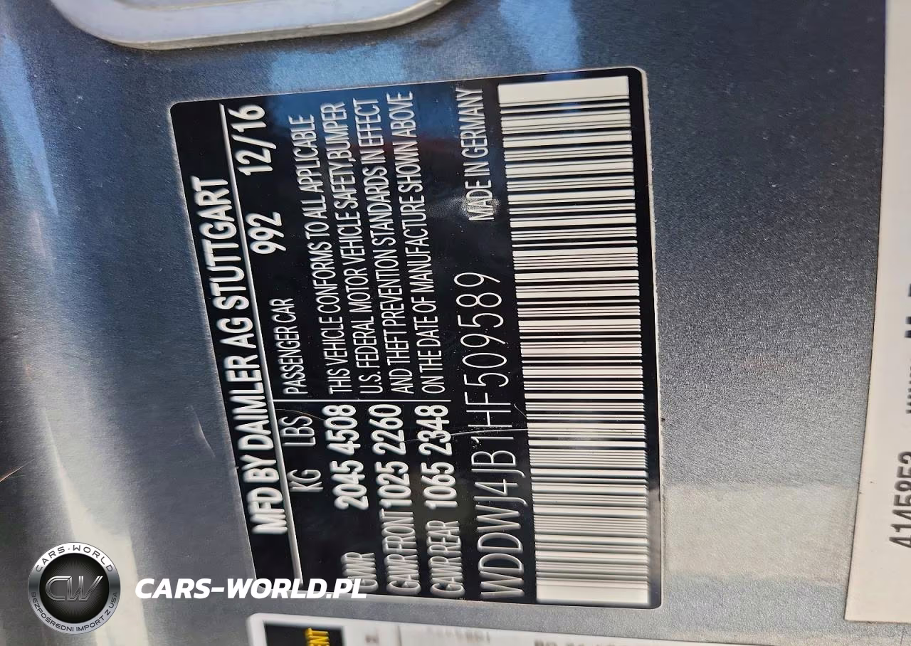 2017 Mercedes-Benz C 300 VIN:WDDWJ4JB1HF509589 - 12