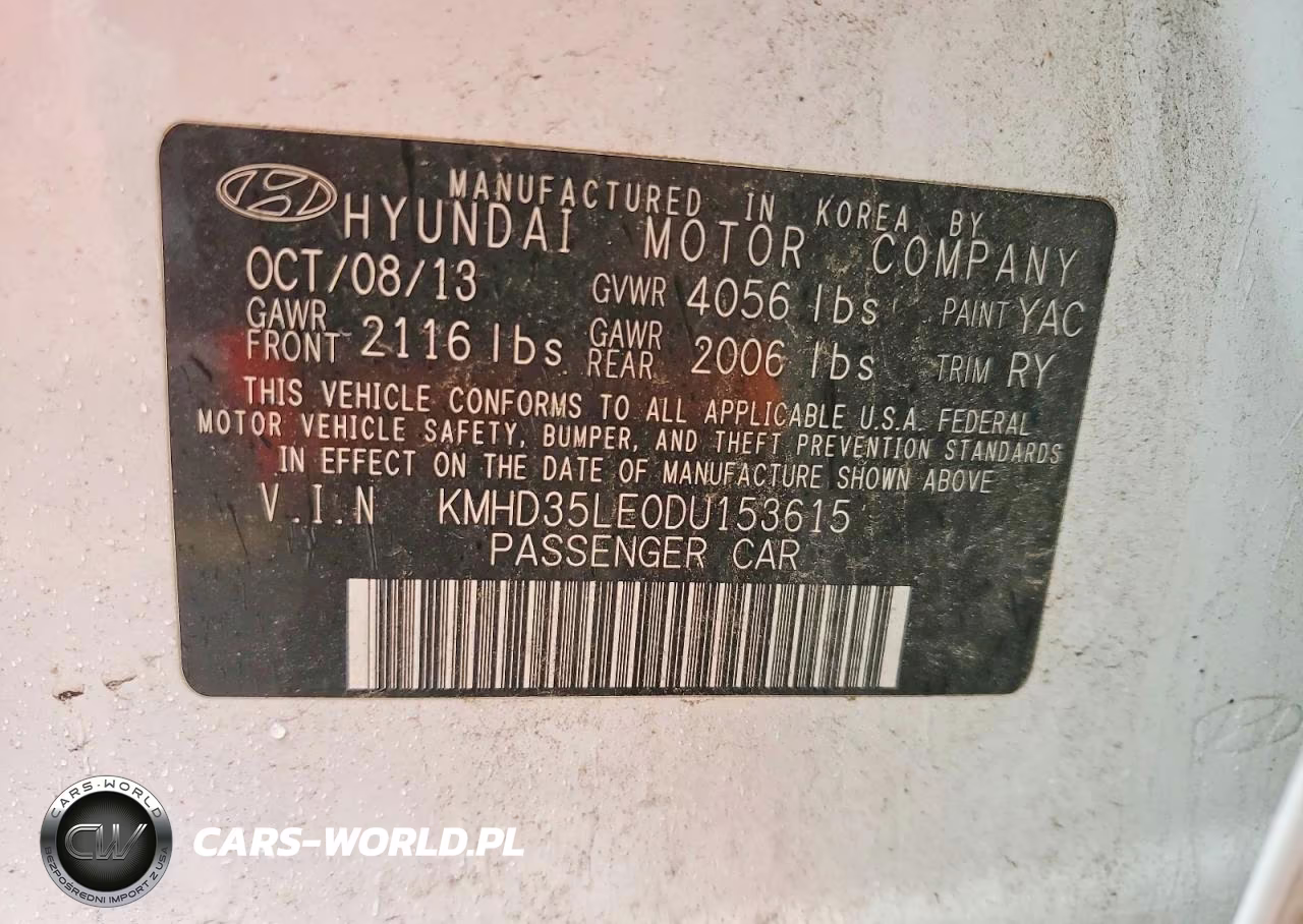 2013 Hyundai Elantra Gt Base VIN:KMHD35LE0DU153615 - 12