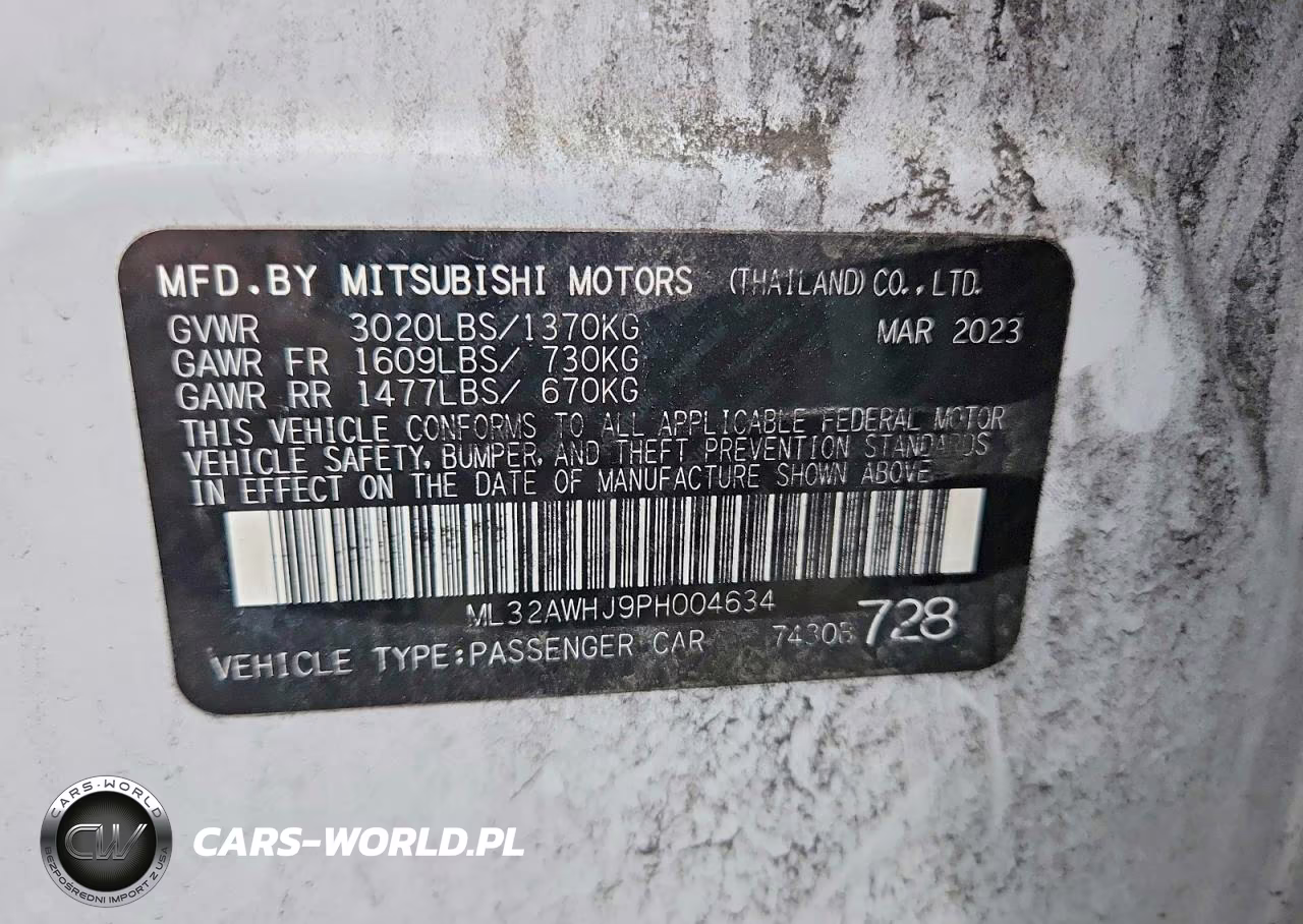 2023 Mitsubishi Mirage Se VIN:ML32AWHJ9PH004634 - 13