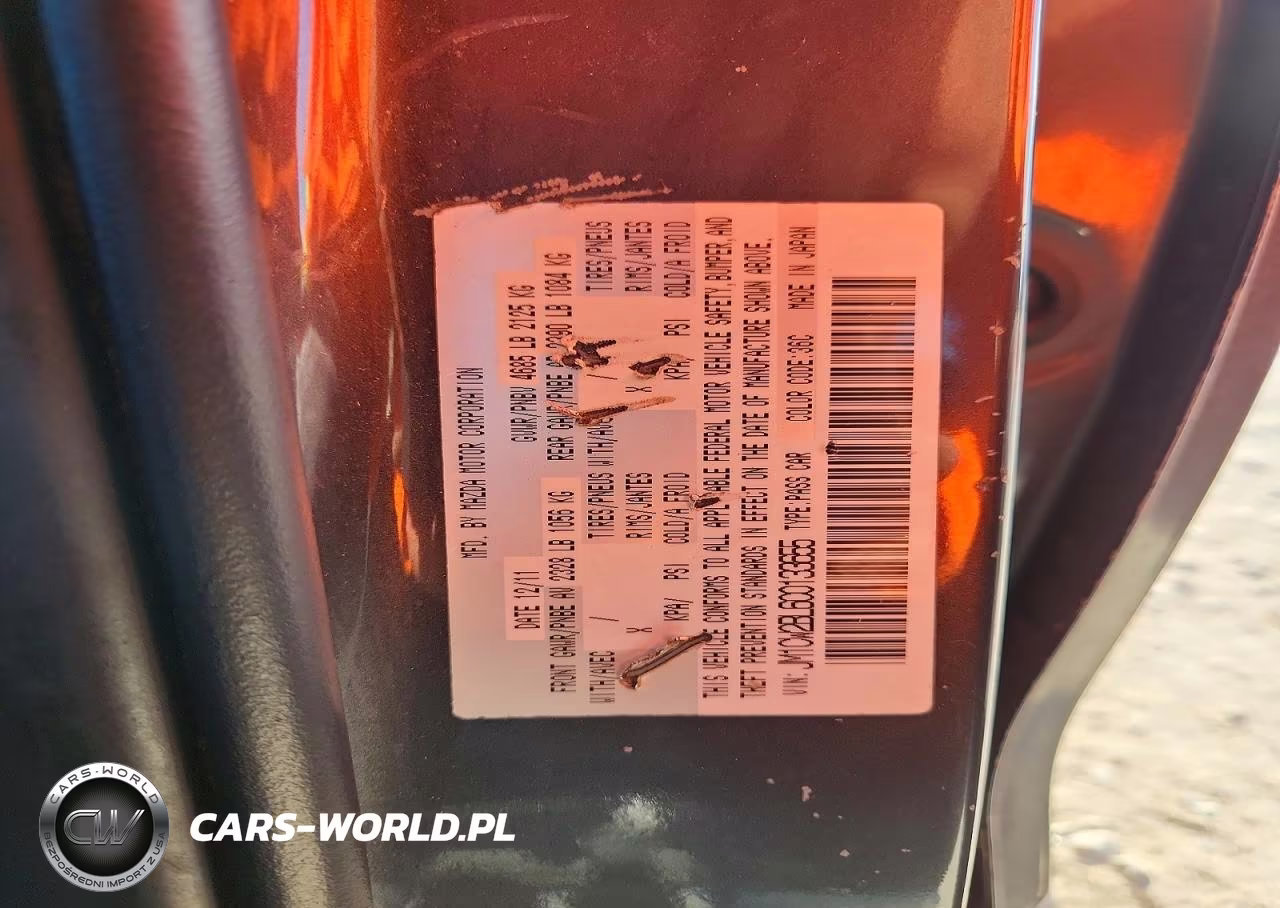 2012 Mazda Mazda5 Sport VIN:JM1CW2BL6C0133655 - 13