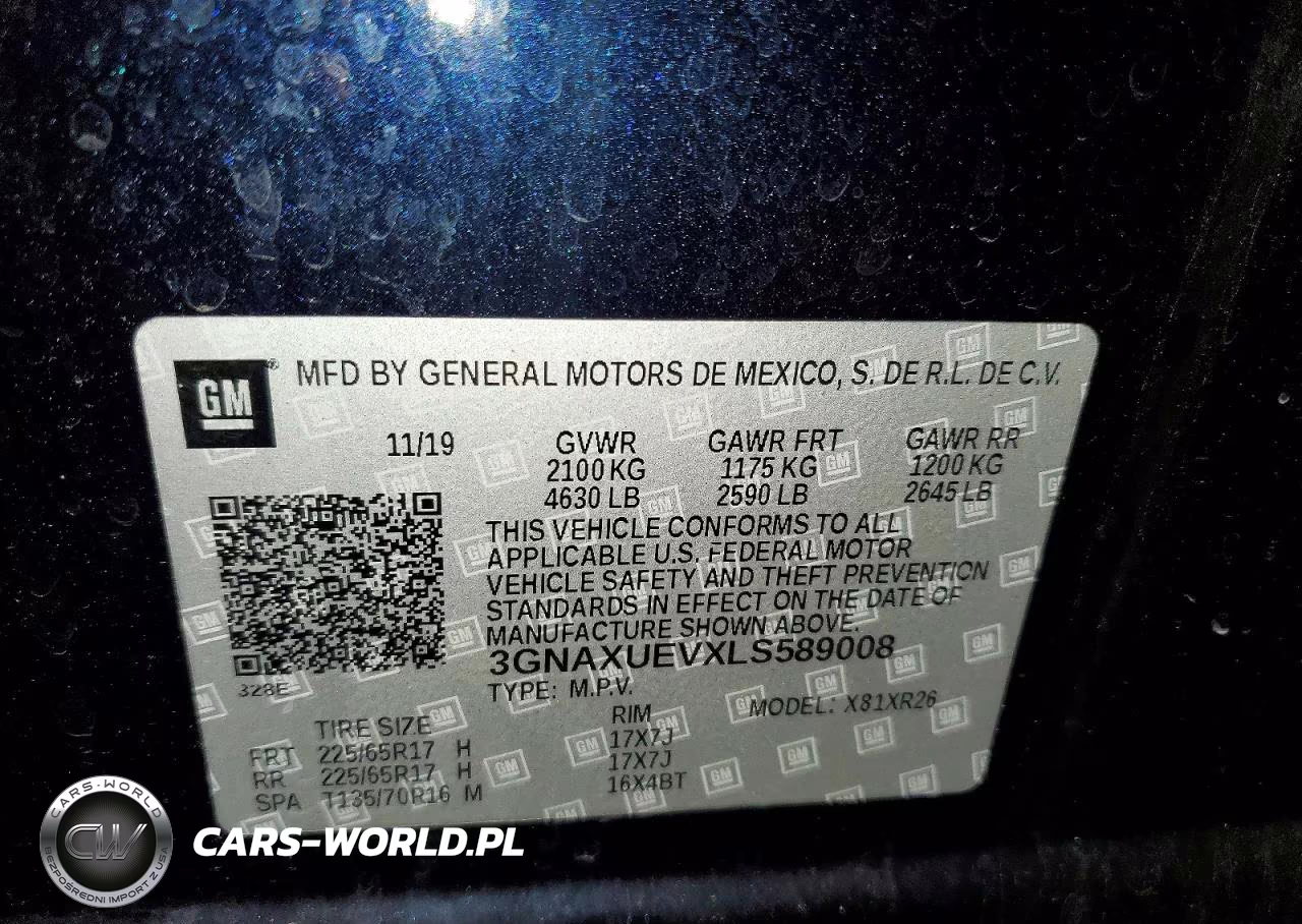 2020 Chevrolet Equinox Lt VIN:3GNAXUEVXLS589008 - 13