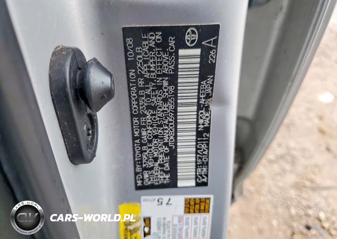 2009 Toyota Prius Base VIN:JTDKB20U597855198 - 12