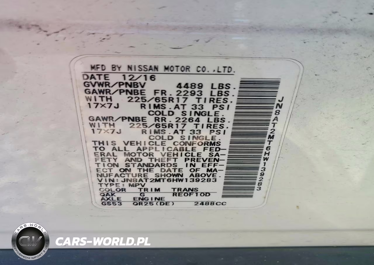 2017 Nissan Rogue S VIN:JN8AT2MT6HW139283 - 12