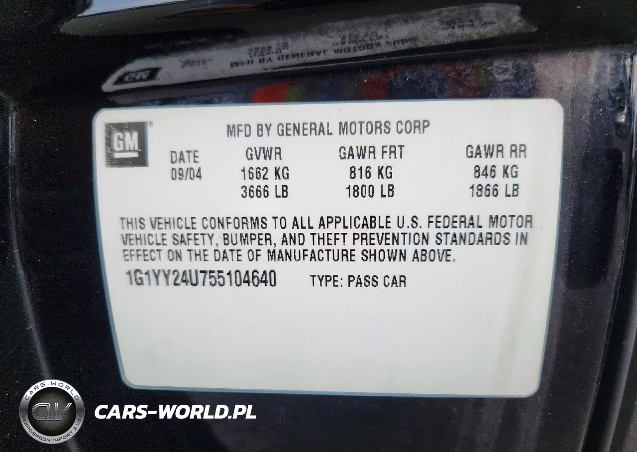 2005 Chevrolet Corvette VIN:1G1YY24U755104640 - 12