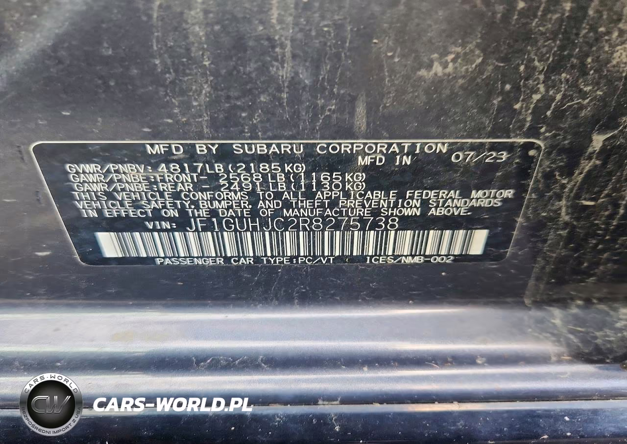 2024 Subaru Impreza Rs VIN:JF1GUHJC2R8275738 - 12