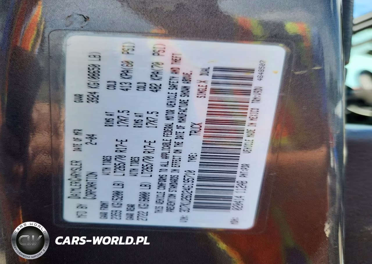 2004 Dodge Ram St VIN:3D7KU26D24G195710 - 12