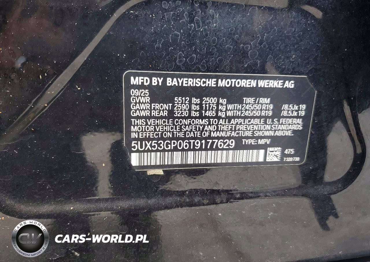 2026 BMW X3 30 xDrive VIN:5UX53GP06T9177629 - 12