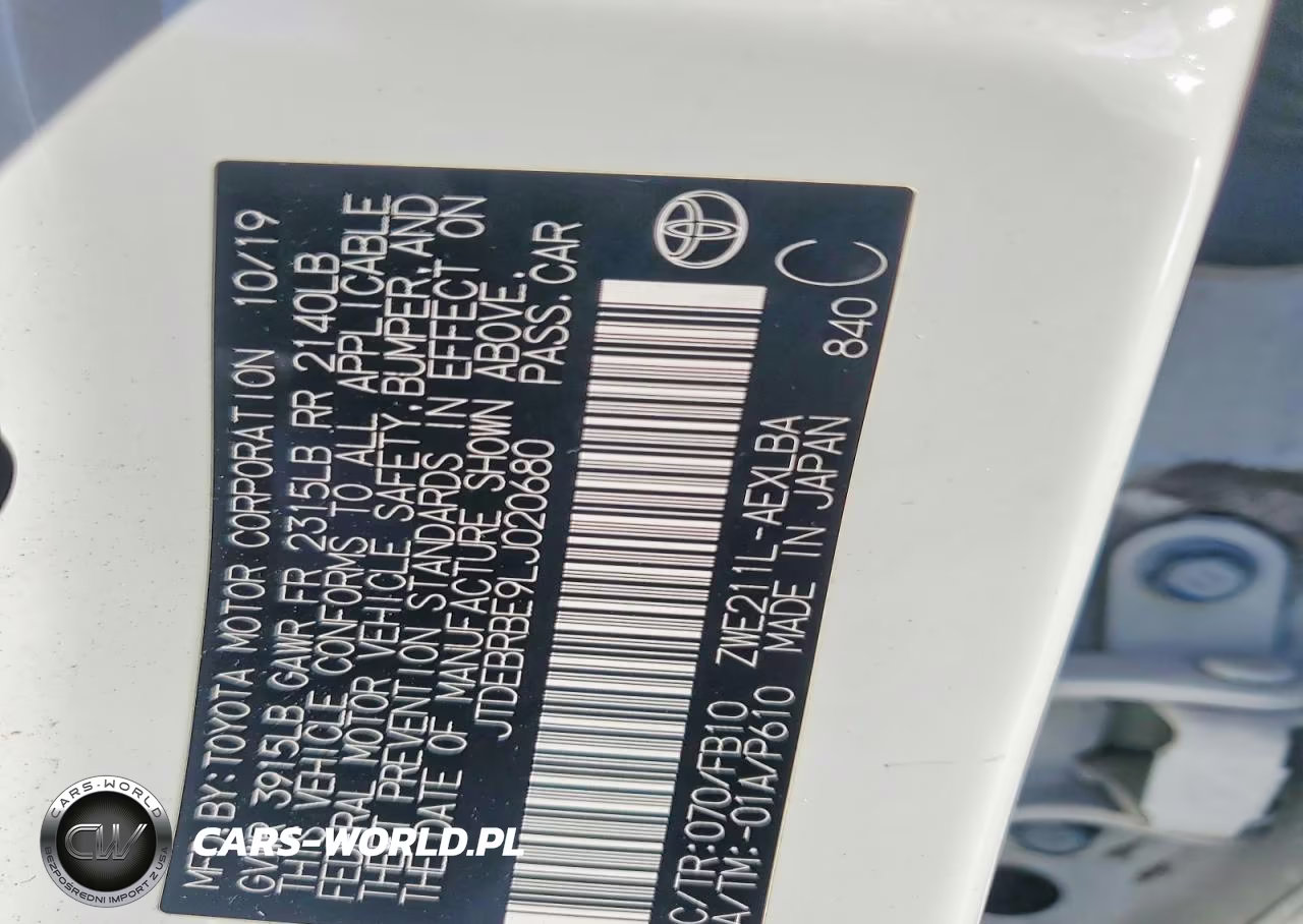 2020 Toyota Corolla Le VIN:JTDEBRBE9LJ020680 - 12