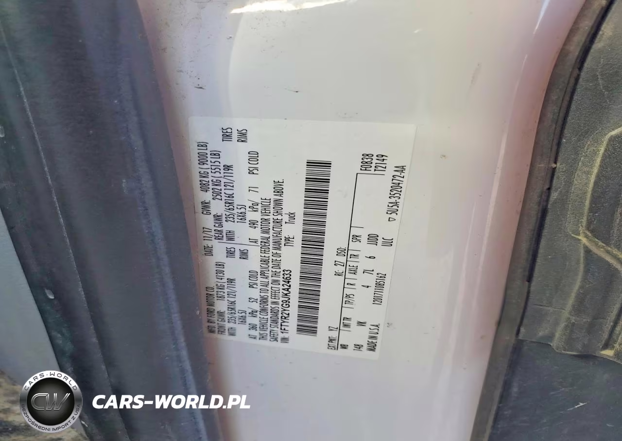 2018 Ford Transit T-250 VIN:1FTYR2YG9JKA24633 - 13