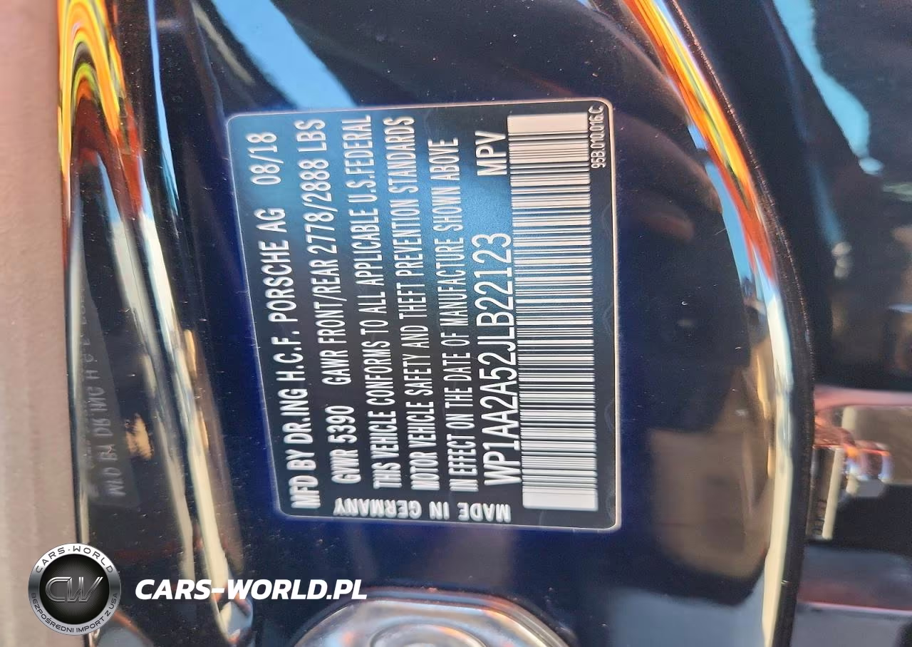 2018 Porsche Macan VIN:WP1AA2A52JLB22123 - 13