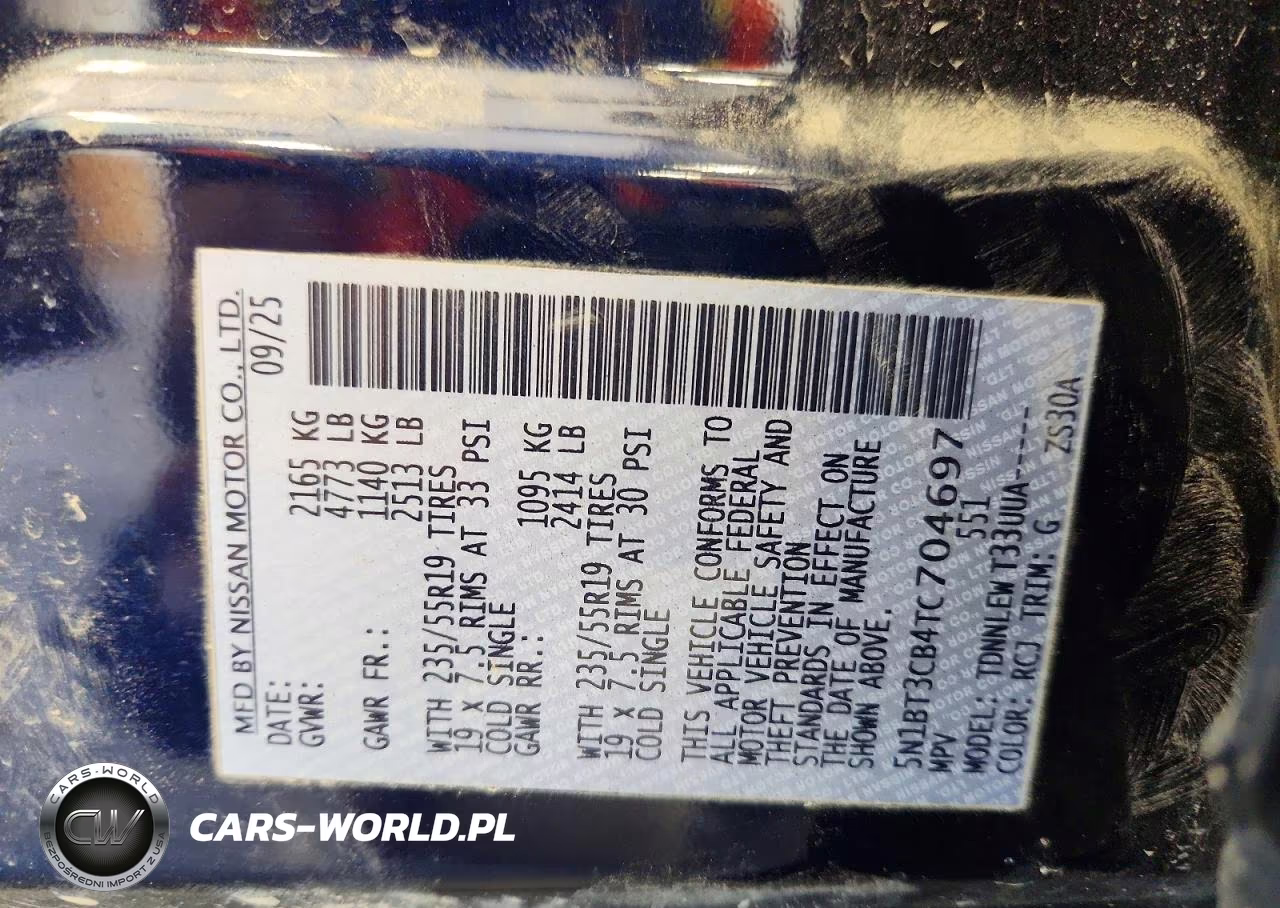 2026 Nissan Rogue Sl VIN:5N1BT3CB4TC704697 - 14