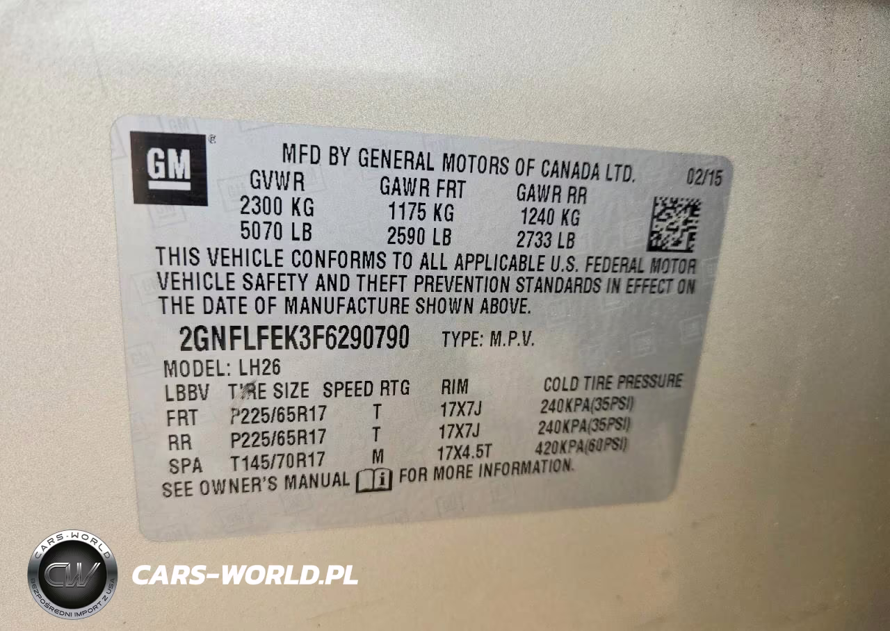 2015 Chevrolet Equinox Lt VIN:2GNFLFEK3F6290790 - 14