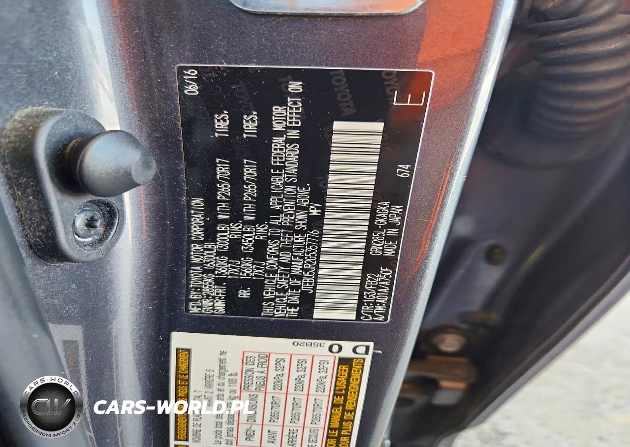 2016 Toyota 4Runner Sr5 VIN:JTEBU5JR2G5357776 - 12