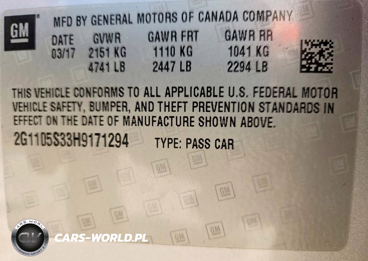 2017 Chevrolet Impala Lt VIN:2G1105S33H9171294 - 13