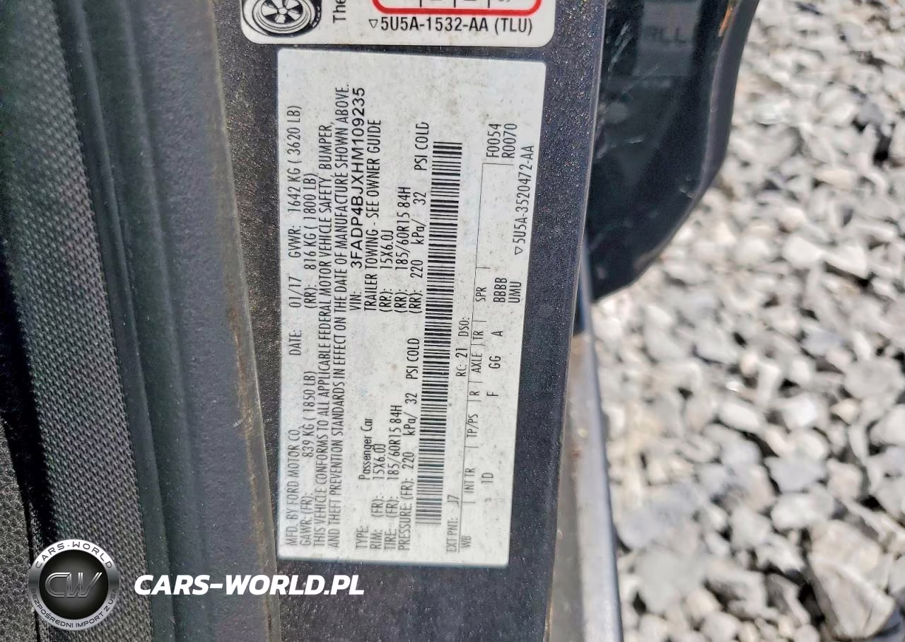 2017 Ford Fiesta Se VIN:3FADP4BJXHM109235 - 12