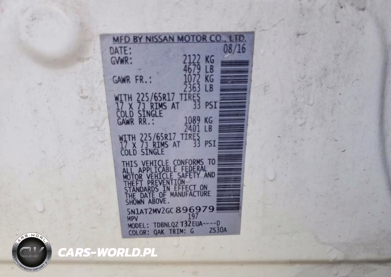 2016 Nissan Rogue Sv VIN:5N1AT2MV2GC896979 - 13