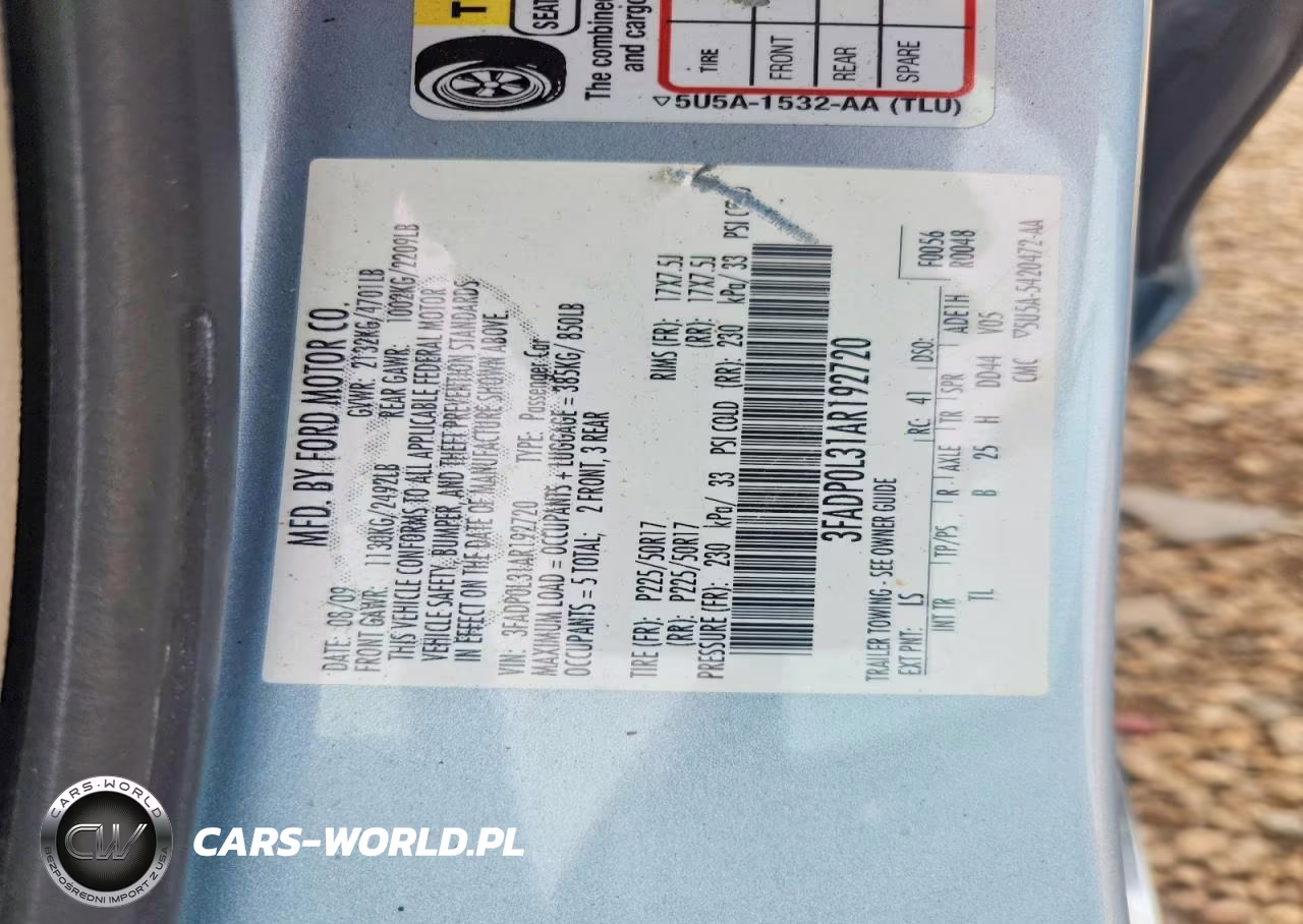 2010 Ford Fusion Hybrid VIN:3FADP0L31AR192720 - 12