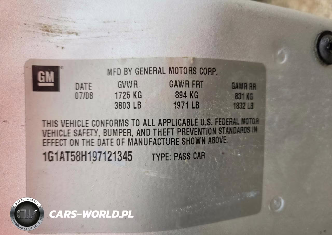 2009 Chevrolet Cobalt Lt VIN:1G1AT58H197121345 - 12